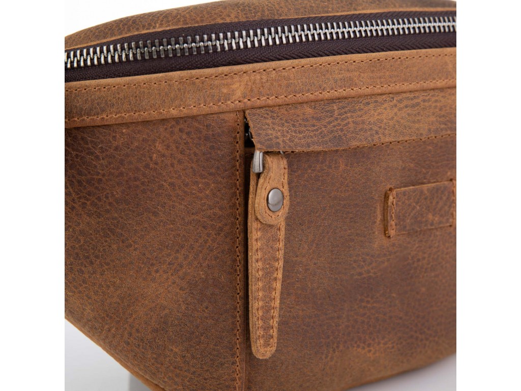 Мужская сумка на пояс коричневая Tiding Bag t2103C - Royalbag
