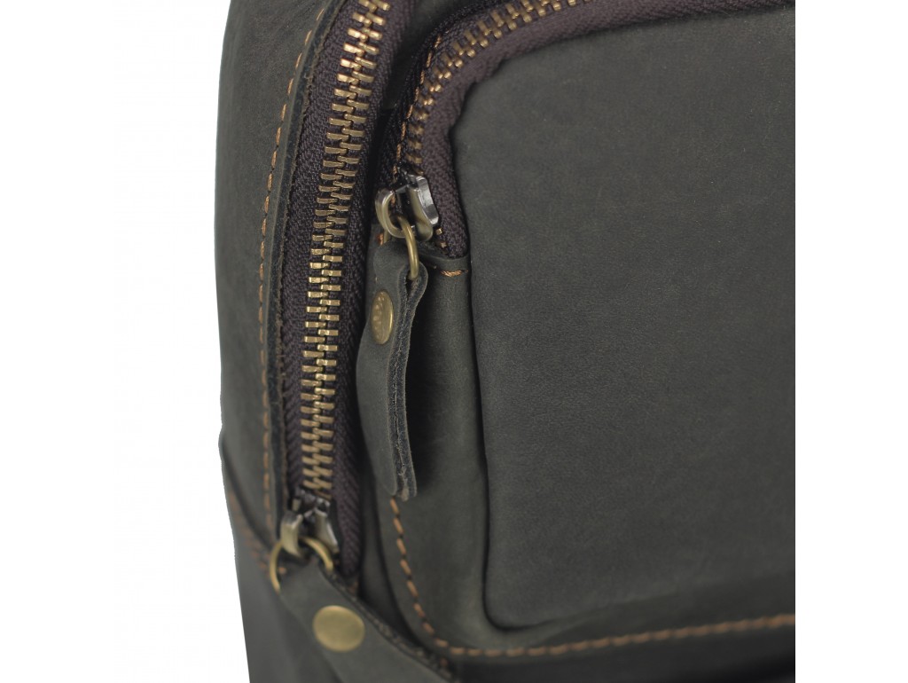 Чоловіча сумка-слінг коричневого кольору Tiding Bag t2105 - Royalbag