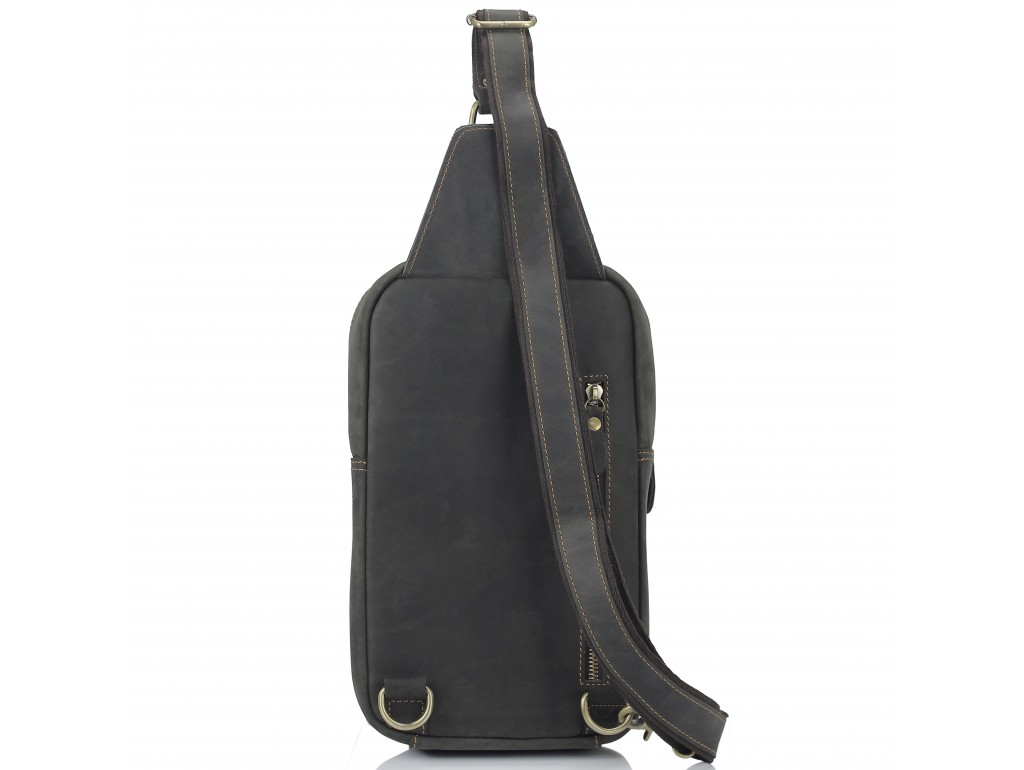 Мужская сумка-слинг коричневого цвета Tiding Bag t2105 - Royalbag