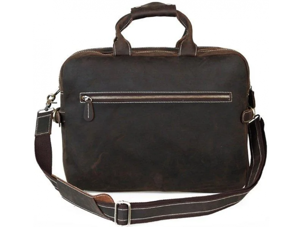 Містка чоловіча сумка-портфель вінтажна шкіра Tiding Bag t29523 - Royalbag