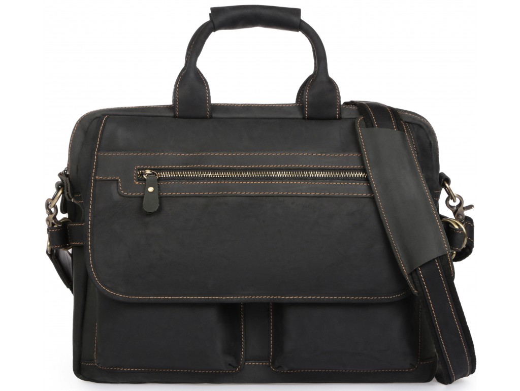 Сумка-портфель мужская кожаная для поездок Tiding Bag t29523A - Royalbag