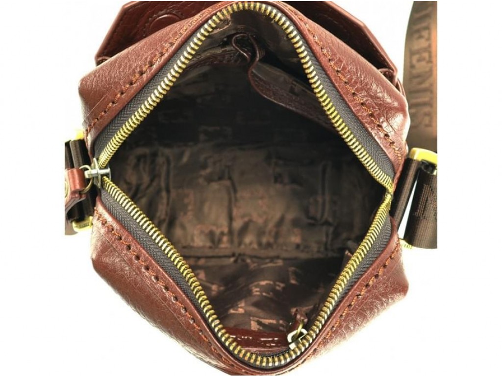 Каркасная мужская кожаная сумка через плечо Tifenis TF69856-3C - Royalbag