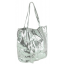 Женская кожаная сумка-шоппер серебро UnaBorsetta W05-B6101-11SM - Royalbag