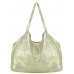Женская кожаная сумка хобо шоппер золото UnaBorsetta W05-B958-18B - Royalbag Фото 4