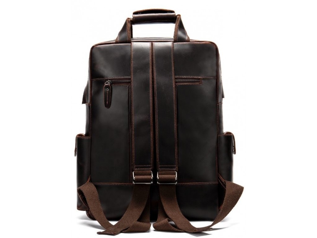 Рюкзак дорожный Vintage 14711 кожаный Темно-Коричневый - Royalbag