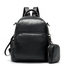 Рюкзак кожаный женский флотар Vintage 14865 Черный - Royalbag Фото 2