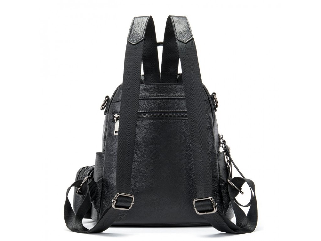 Рюкзак кожаный женский флотар Vintage 14865 Черный - Royalbag