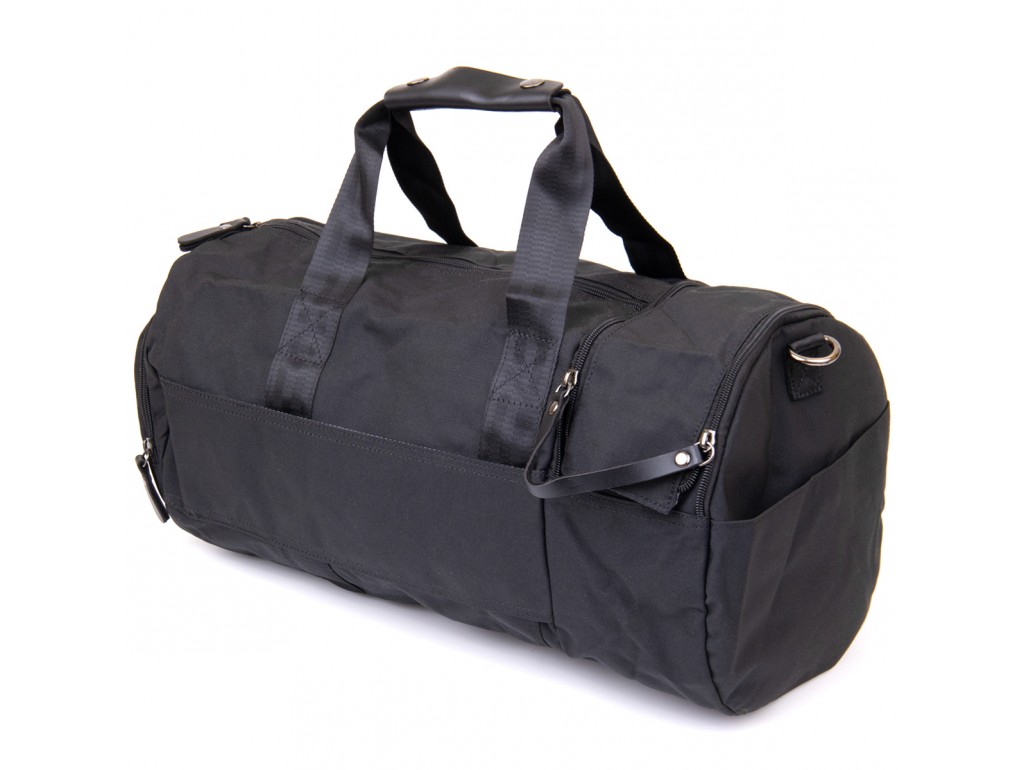 Спортивная сумка текстильная Vintage 20640 Черная - Royalbag Фото 1