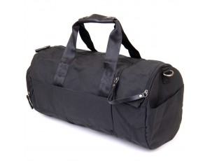 Спортивная сумка текстильная Vintage 20640 Черная - Royalbag