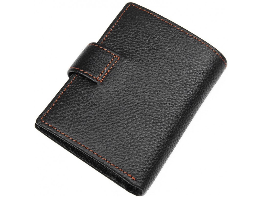 Кошелек мужской Vintage 14591 кожаный Черный - Royalbag