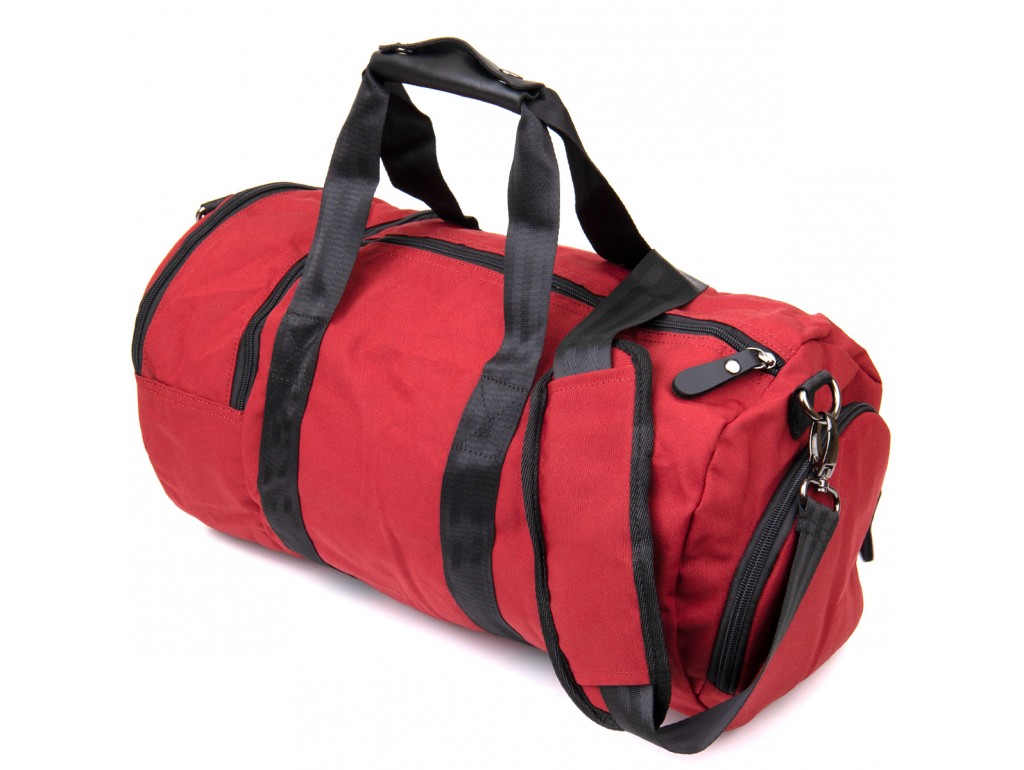 Спортивная сумка текстильная Vintage 20642 Малиновая - Royalbag