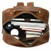 Рюкзак винтажный для ноутбука Vintage 14712 кожаный Коричневый - Royalbag Фото 4