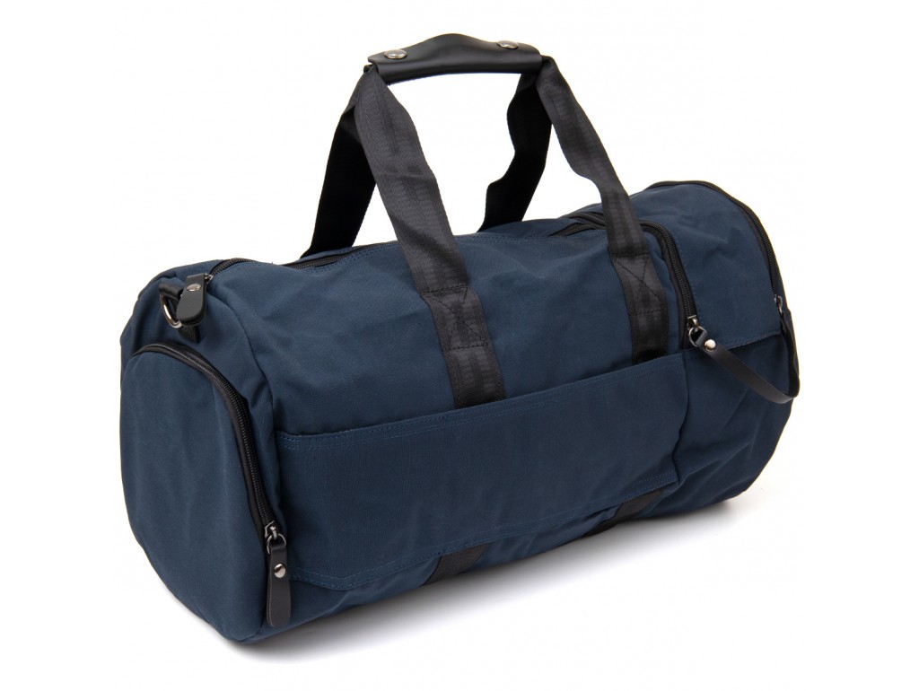 Спортивная сумка текстильная Vintage 20644 Синяя - Royalbag Фото 1