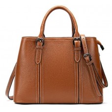 Классическая женская сумка в коже флотар Vintage 14875 Рыжая - Royalbag Фото 2