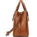 Классическая женская сумка в коже флотар Vintage 14875 Рыжая - Royalbag Фото 4