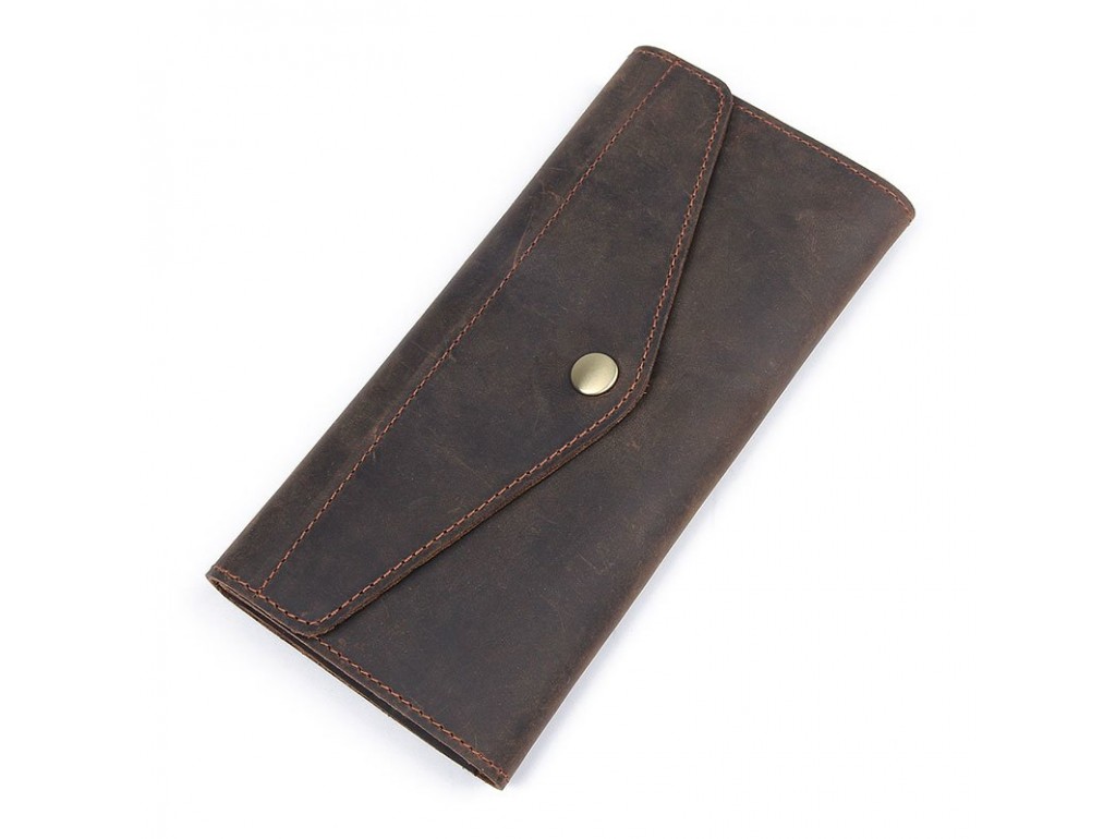 Бумажник в винтажной коже Vintage 14961 Коричневый - Royalbag Фото 1