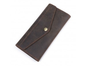 Бумажник в винтажной коже Vintage 14961 Коричневый - Royalbag