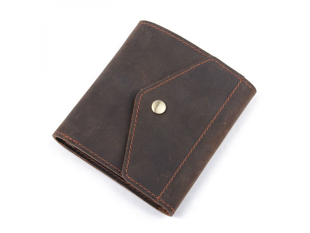 Бумажник в винтажной коже Vintage 14962 Коричневый - Royalbag Фото 1