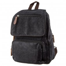 Компактный женский текстильный рюкзак Vintage 20194 Черный - Royalbag Фото 2