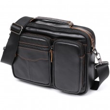 Кожаная мужская сумка Vintage 20469 Черный - Royalbag Фото 2