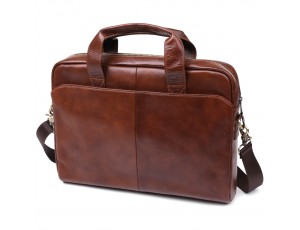 Кожаная мужская сумка для ноутбука Vintage 20470 Коричневый - Royalbag