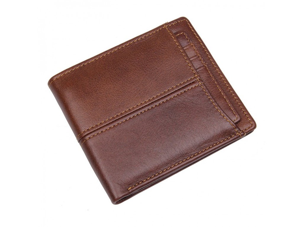 Бумажник горизонтальный кожаный Vintage 14966 Коричневый - Royalbag Фото 1