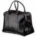 Деловая мужская дорожная сумка гладкая кожа KARYA 17385 Черная - Royalbag Фото 3