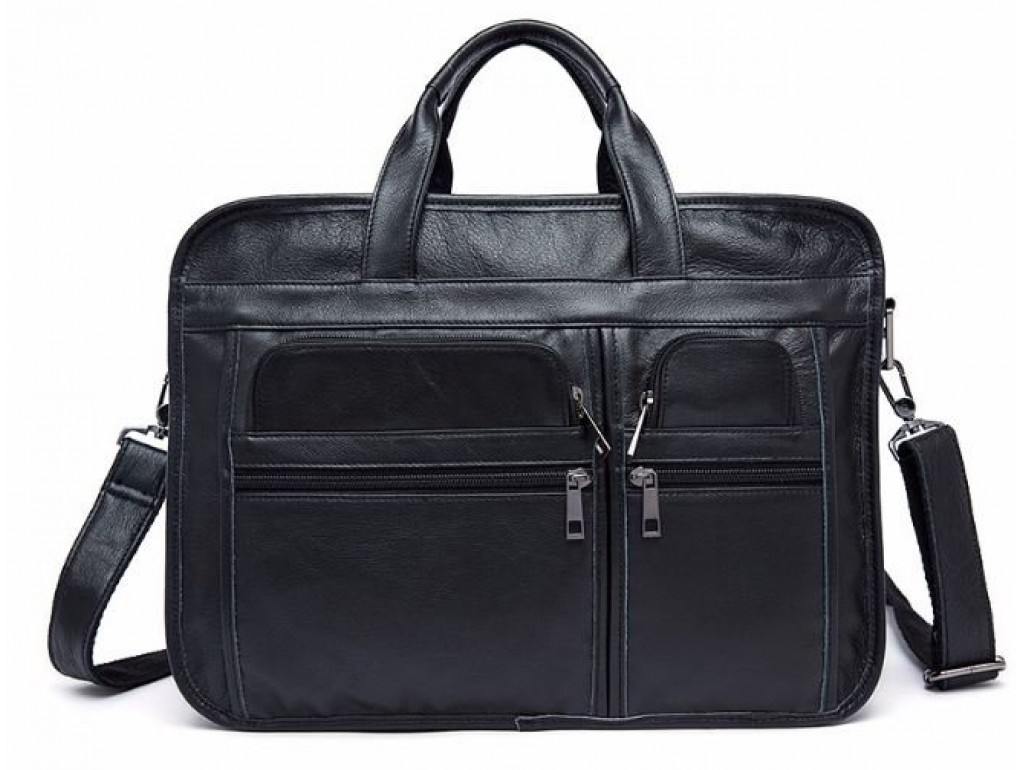 Вместительная дорожная сумка Vintage 14883 Черная - Royalbag Фото 1