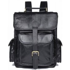 Рюкзак Vintage 14967 кожаный Черный - Royalbag Фото 2