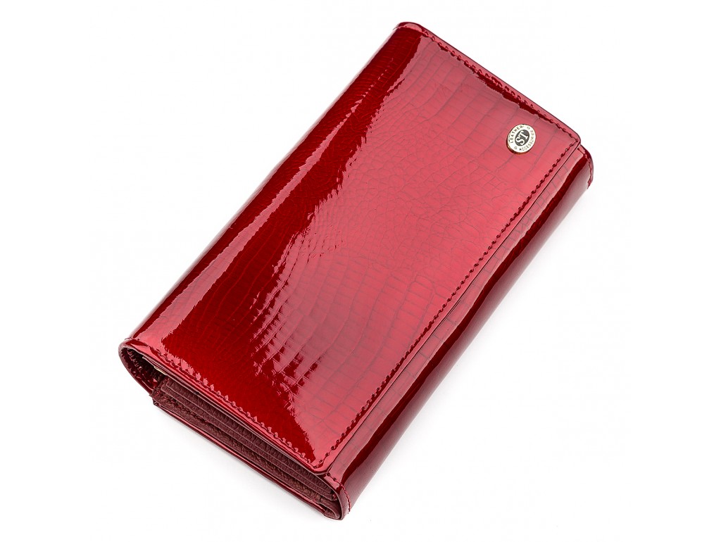 Кошелек женский ST Leather 18430 (S9001A) очень красивый Красный - Royalbag Фото 1