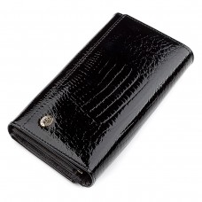 Кошелек женский ST Leather 18433 (S9001A) надежный Черный - Royalbag Фото 2