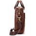 Деловая мужская сумка из зернистой кожи Vintage 14836 Коричневая - Royalbag Фото 4