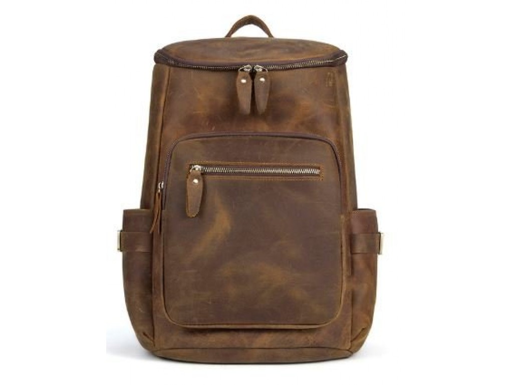 Дорожный рюкзак матовый Vintage 14887 Коньячный - Royalbag Фото 1