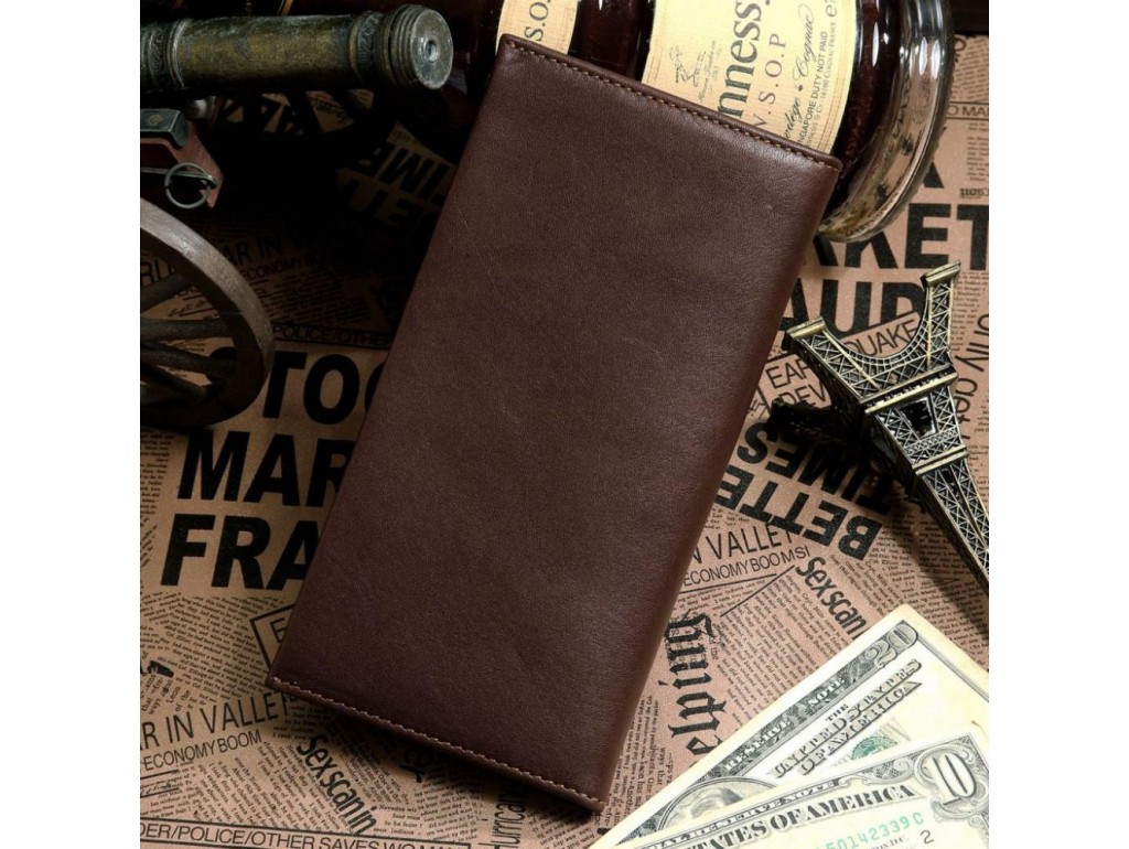 Бумажник мужской Vintage 14153 Коричневый - Royalbag