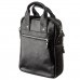 Мужская сумка под А4 вертикального формата в гладкой коже 11165 SHVIGEL, Черная - Royalbag Фото 3