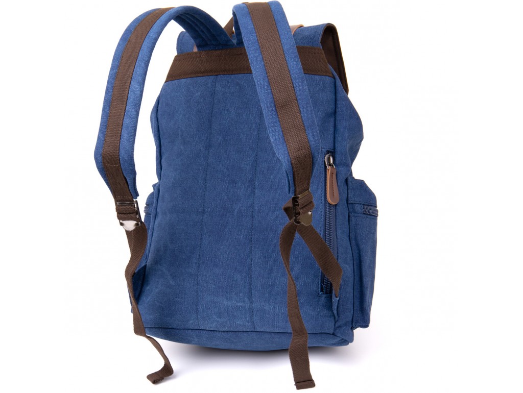 Рюкзак туристический текстильный унисекс Vintage 20609 Синий - Royalbag