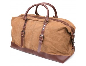  Дорожная сумка текстильная большая Vintage 20168 Песочная - Royalbag