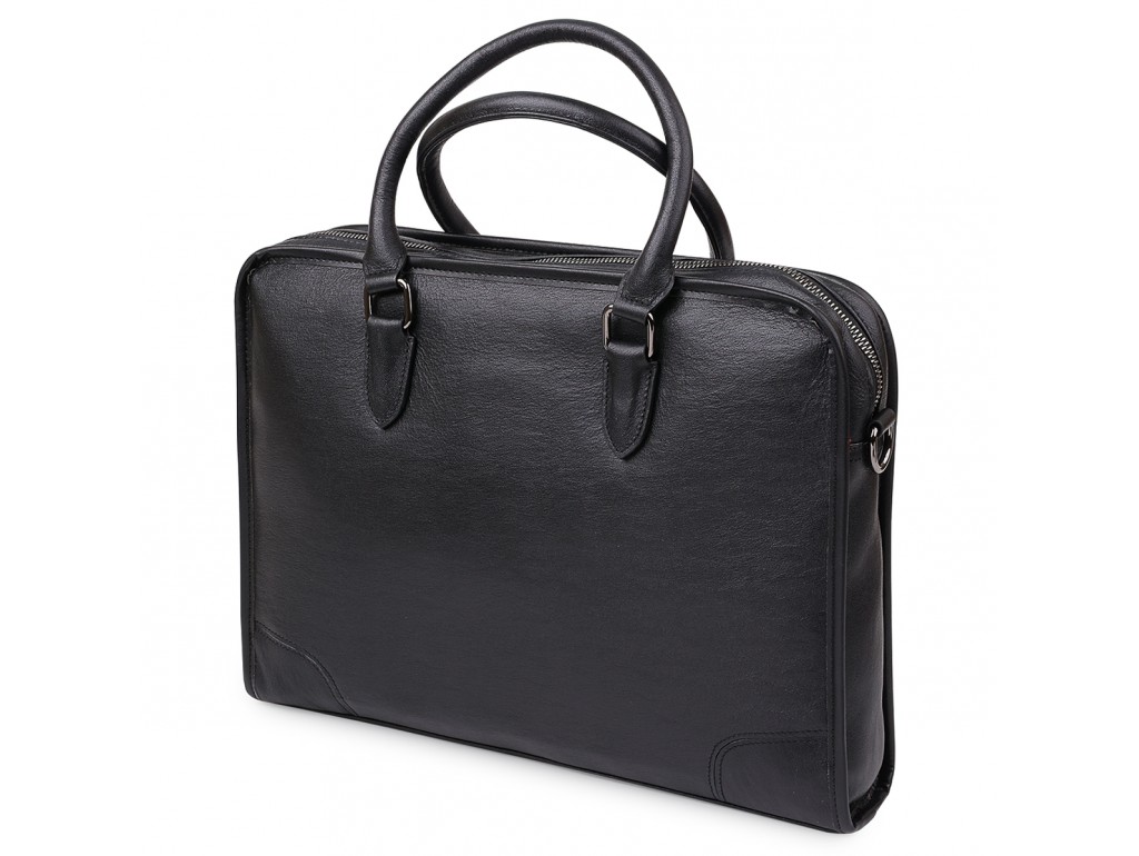 Кожаная мужская сумка Vintage 20375 Черный - Royalbag Фото 1