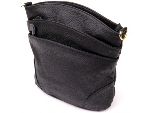 Женская компактная сумка из кожи 20415 Vintage Черная - Royalbag