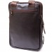Модная сумка планшет с накладным карманом на молнии в гладкой коже 11282 SHVIGEL, Коричневая - Royalbag Фото 3