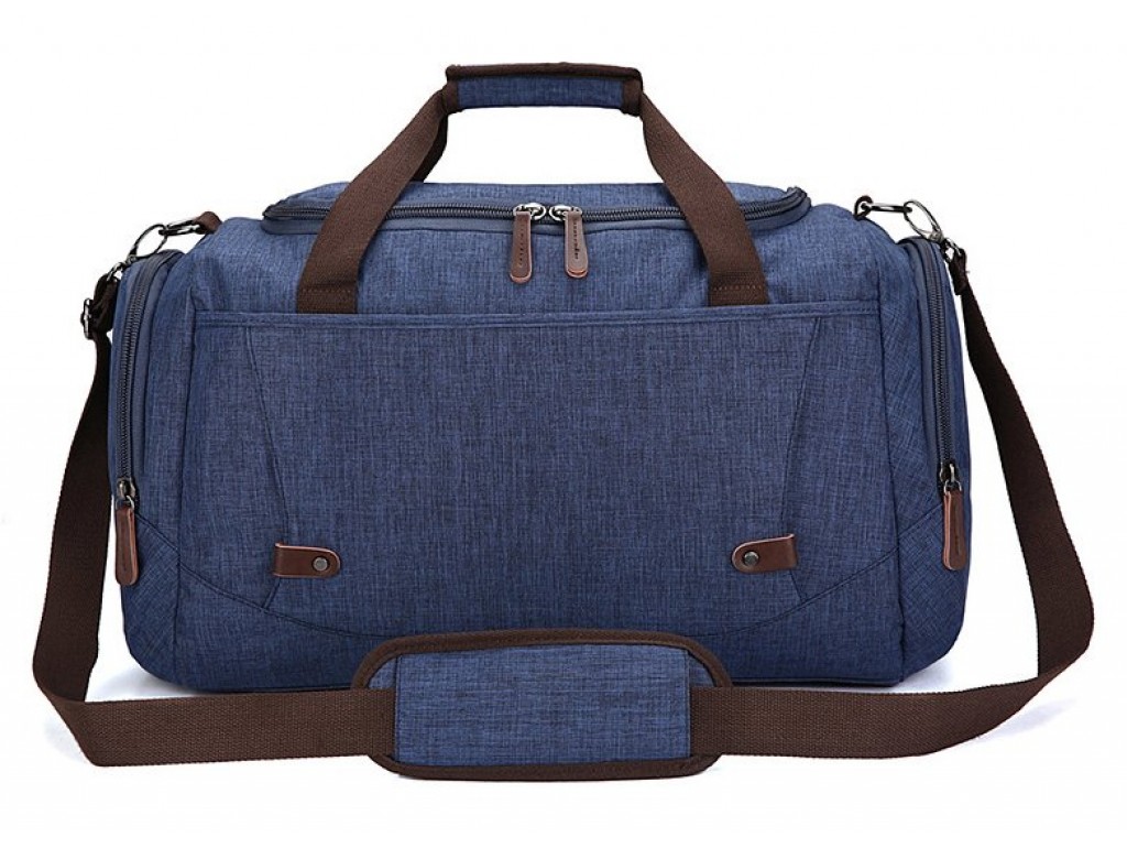 Дорожная сумка текстильная Vintage 20075 Синяя - Royalbag