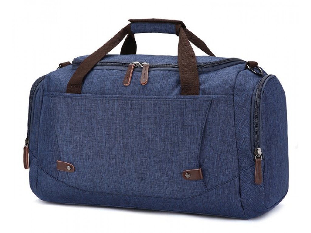 Дорожная сумка текстильная Vintage 20075 Синяя - Royalbag Фото 1