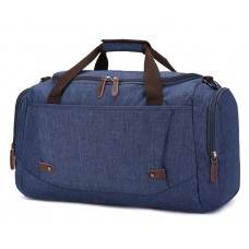 Дорожная сумка текстильная Vintage 20075 Синяя - Royalbag Фото 2