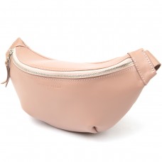 Практичная кожаная женская поясная сумка GRANDE PELLE 11359 Розовый - Royalbag Фото 2