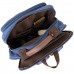Рюкзак текстильный дорожный унисекс на два отделения Vintage 20613 Синий - Royalbag Фото 4