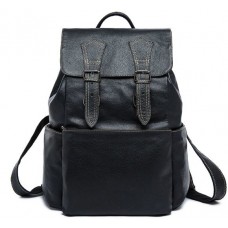 Рюкзак Vintage 14842 кожаный Черный - Royalbag Фото 2