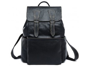 Рюкзак Vintage 14842 кожаный Черный - Royalbag