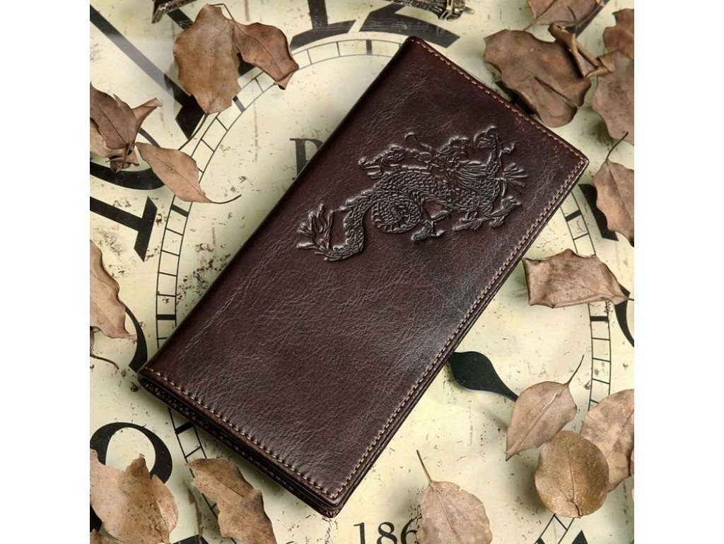 Бумажник мужской Vintage 14170 Коричневый - Royalbag Фото 1