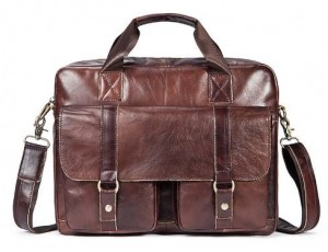 Деловая сумка мужская кожаная Vintage 14792 Коричневая - Royalbag