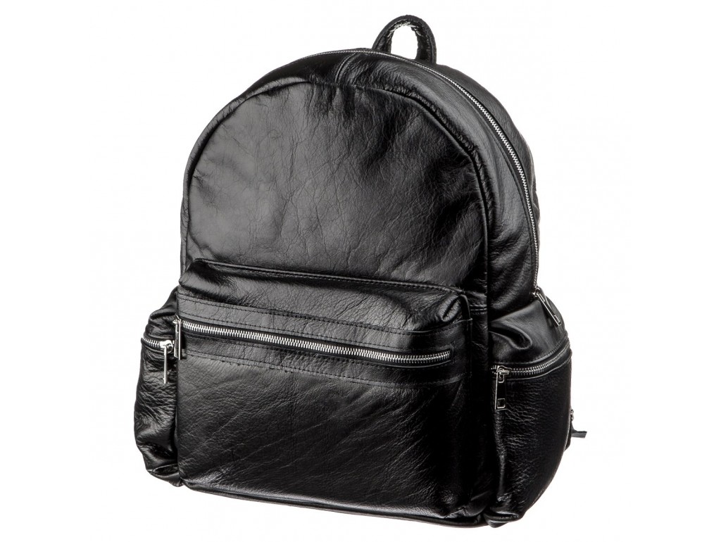 Рюкзак SHVIGEL 11260 кожаный Черный - Royalbag Фото 1